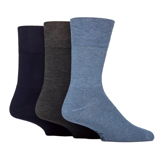 3er-Pack Herren Bambus Socken Weich Atmungsaktiv Gepolsterte Kniestrümpfe - Image 1