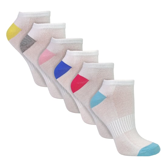 6er-Pack Damen Bambus Trainingssocken Weich Atmungsaktiv Fersen-Zehen-Design - Image 3