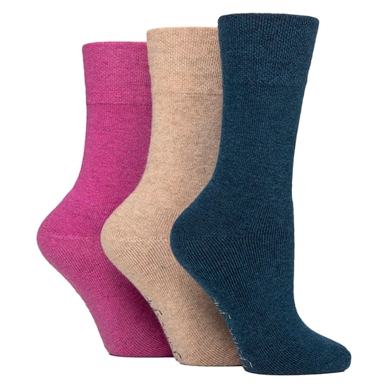 3er Pack Damen Woll-Stiefelsocken Warm Gepolsterte Wandersocken - Image 1