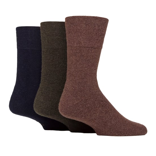 3er-Pack Herren Wollboot-Socken, warme gepolsterte Wandersocken - Image 1