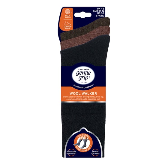 3er-Pack Herren Wollboot-Socken, warme gepolsterte Wandersocken - Image 2