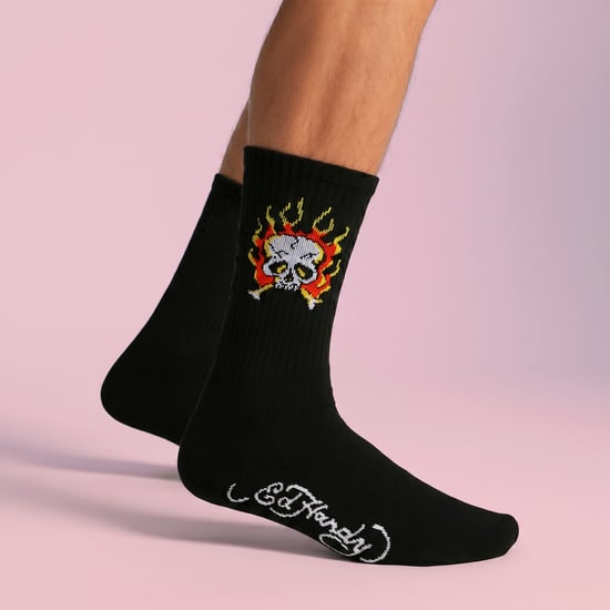 5er-Pack Herren Crew-Socken mit Totenkopf-Muster, weich und atmungsaktiv, lässige Socken - Image 3