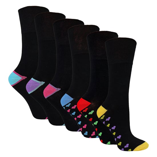6er-Pack Damen Bambus Nicht-Elastische Socken Weich Atmungsaktiv Alltagskomfort - Image 3