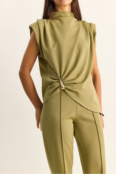 Hoch tailliertes Flared Leg Co-Ord Set - Image 6