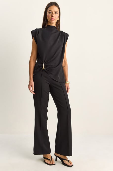 Hochtailliertes Flared-Leg Co-Ord-Set - Image 1