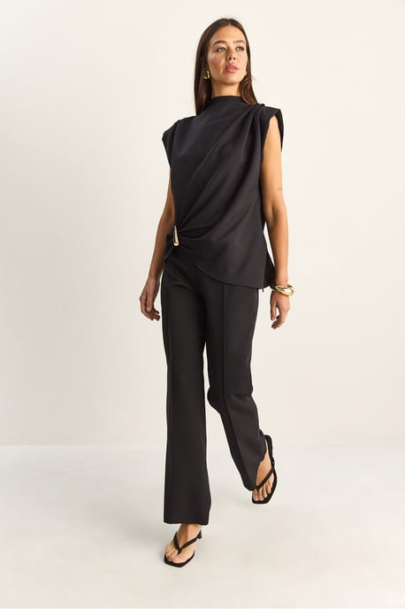 Hochtailliertes Flared-Leg Co-Ord-Set - Image 3