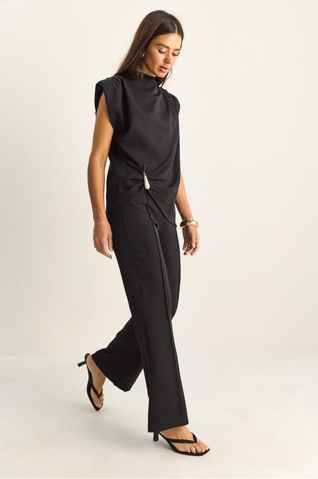 Hochtailliertes Flared-Leg Co-Ord-Set - Image 4