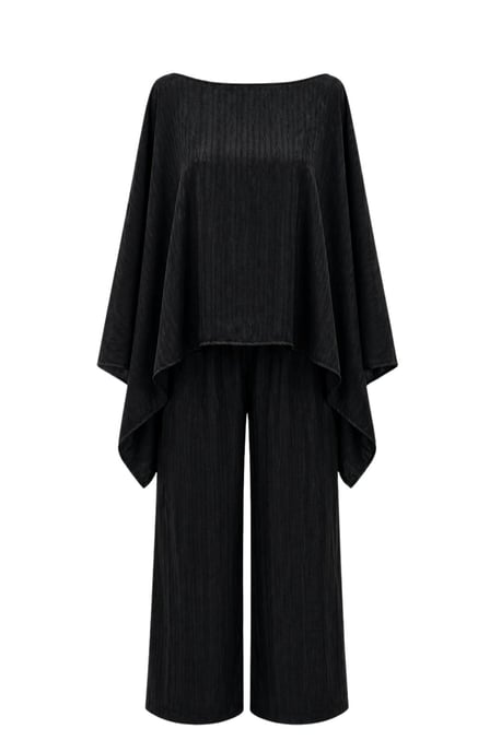 Hohe Taillen Cowl Neck Weite Bein Strick Ko-Ordinate - Image 2