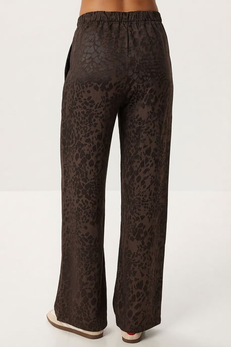 Leopardenmuster High Waist Bomberkragen Set - Image 5