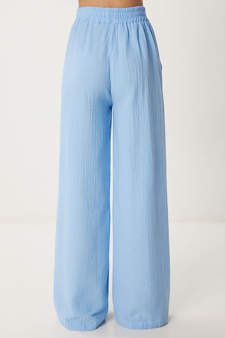 Hochwaist Weite Bein Zweiteiliges Set mit Hemdkragen - Image 6