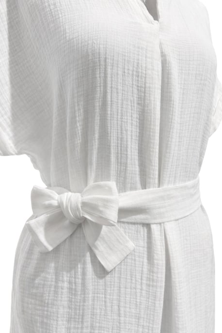 Gürteltuch Midi-Kleid mit kurzen Ärmeln - Image 3