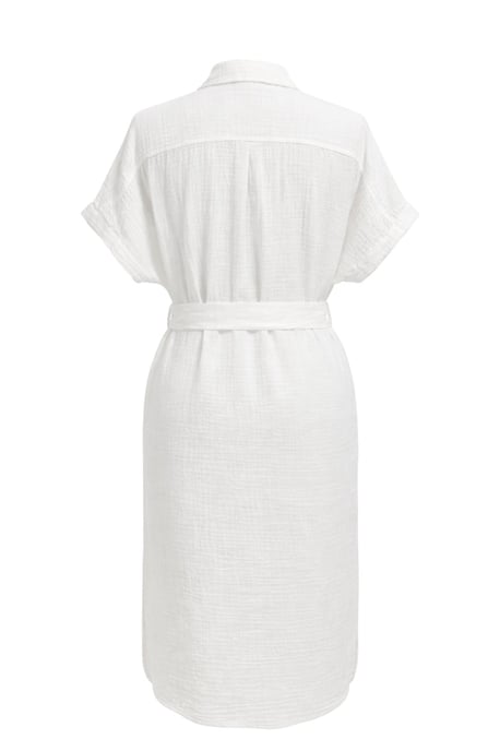 Gürteltuch Midi-Kleid mit kurzen Ärmeln - Image 4