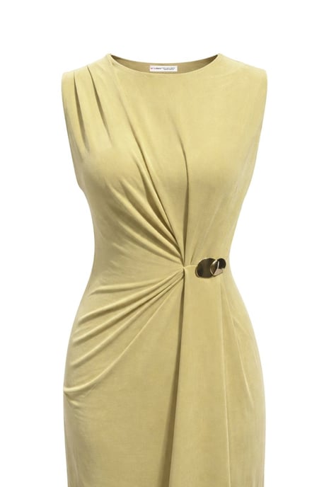 Figurbetontes Midi-Kleid mit Rundhalsausschnitt - Image 2