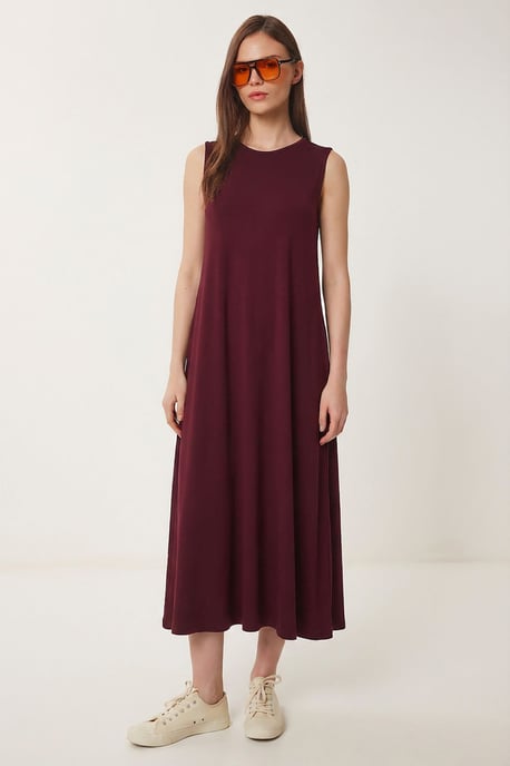 A-Linien-Midikleid mit Tasche - Image 1