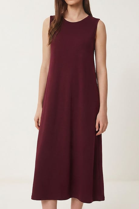 A-Linien-Midikleid mit Tasche - Image 4