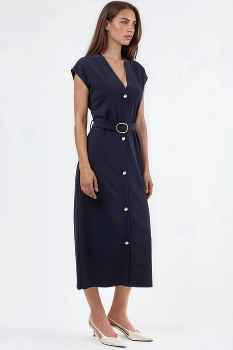 Gürteltini Kleid mit V-Ausschnitt - Image 2