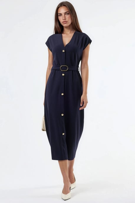 Gürteltini Kleid mit V-Ausschnitt - Image 4