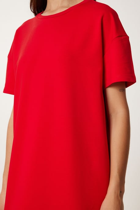 Midi Baumwollkleid mit Schlitz - Image 4