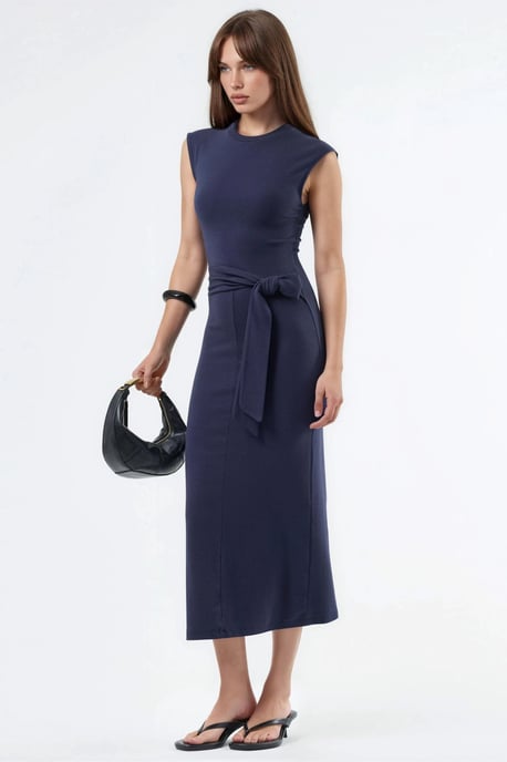 Midi-Kleid mit Bindungsdetails - Image 5