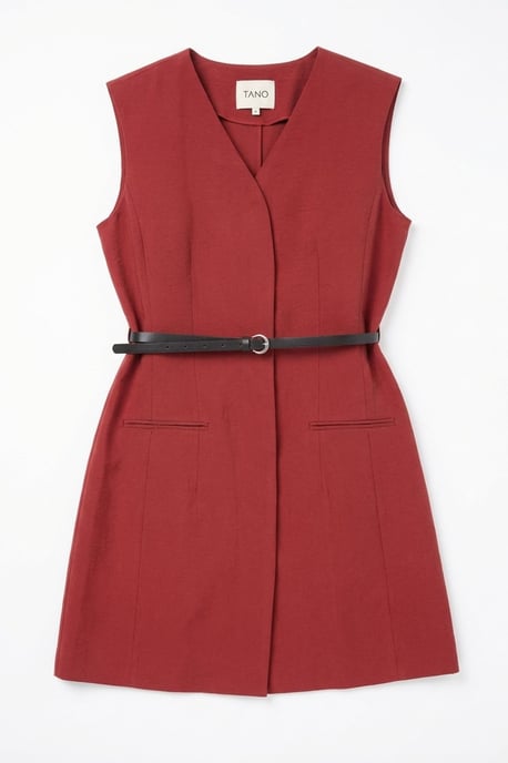 Tailliertes Midi-Shiftkleid - Image 4