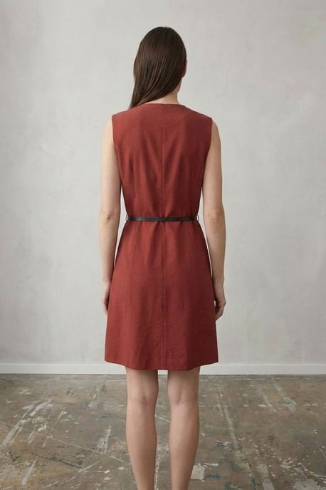 Tailliertes Midi-Shiftkleid - Image 6