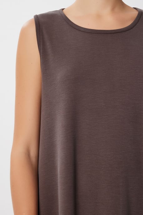 Lässiges, lockeres Midi-Kleid mit Taschen - Image 4