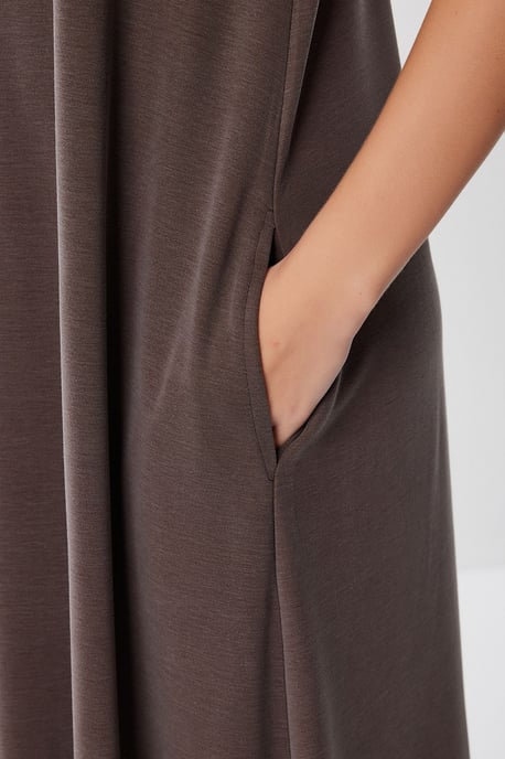 Lässiges, lockeres Midi-Kleid mit Taschen - Image 5