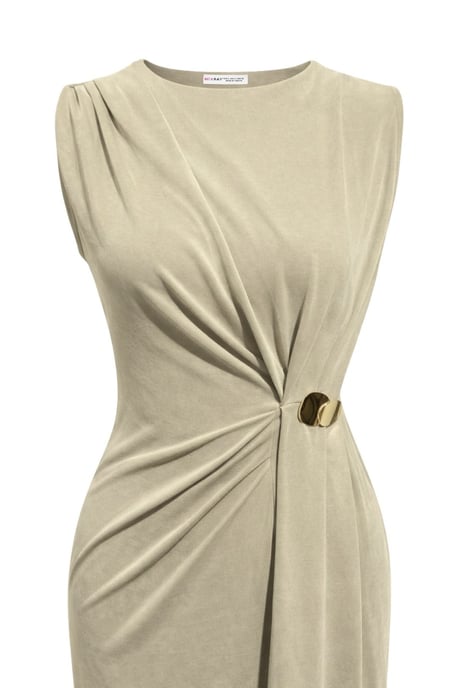 Figurbetontes Midikleid mit Rundhalsausschnitt - Image 2