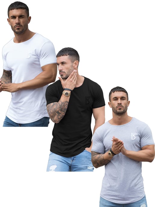 Ehrengebunden | 3er Pack Herren Kurzarm-T-Shirt - Image 1