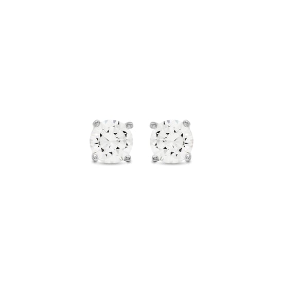 Luxenter Ohrringe aus 925er Sterlingsilber, rhodiniert, mit Brillant-Zirkonia (Basic) - Silber - Image 1