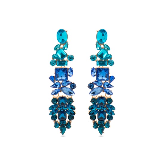 Luxenter Ohrringe mit mehrfarbigem Kristall in 18k Gold - Karaf - Image 1