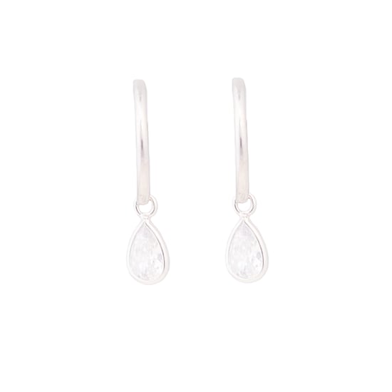Luxenter Sterling Silber 925 Ohrringe mit rhodiniertem Brillant Zirkonia - Essential - Image 1