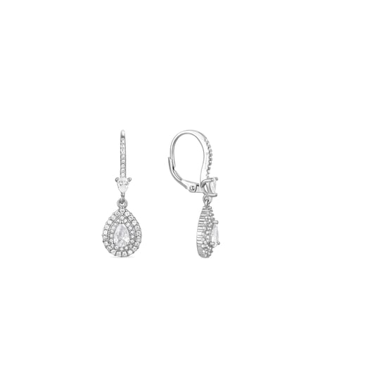 Luxenter Sterling Silber 925 Ohrringe mit rhodiniertem Brillant Zirkonia - Shiyi - Image 1