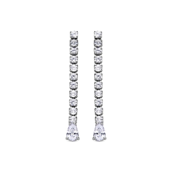Luxenter Sterling Silber 925 Ohrringe mit rhodiniertem Brillant Zirkonia - Guoi - Image 1