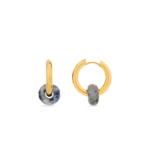 Luxenter Ohrringe aus natürlichem Lapislazuli in 18k Gelbgold - Noku - Image 1