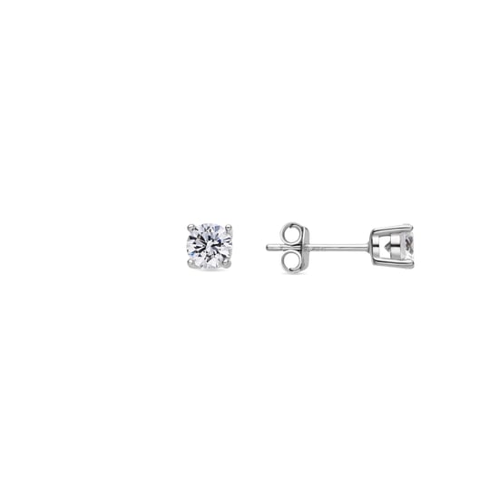 Luxenter Sterling Silber 925 Ohrringe mit rhodiniertem Brillant Zirkonia - Kyoro - Image 1