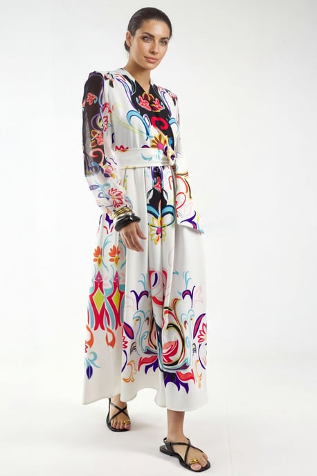 Maxikleid mit floralem Druck im A-Linien-Schnitt - Image 2