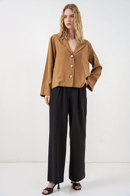Oversized Blazerjacke mit Knopfverschluss - Image 2