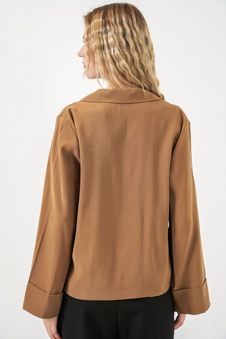 Oversized Blazerjacke mit Knopfverschluss - Image 6