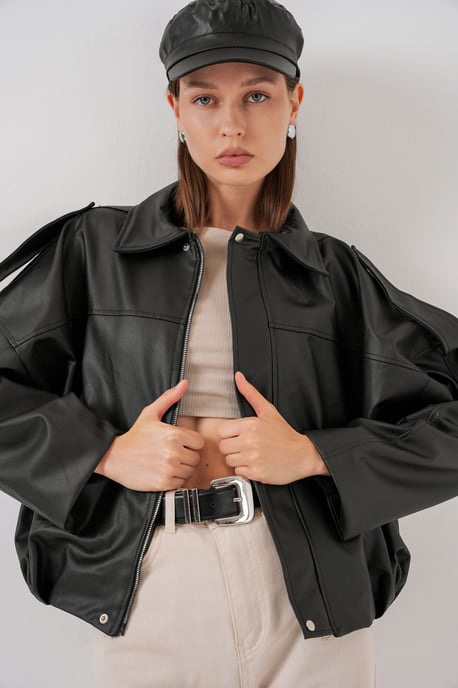 Übergroße Reißverschlussjacke - Image 3