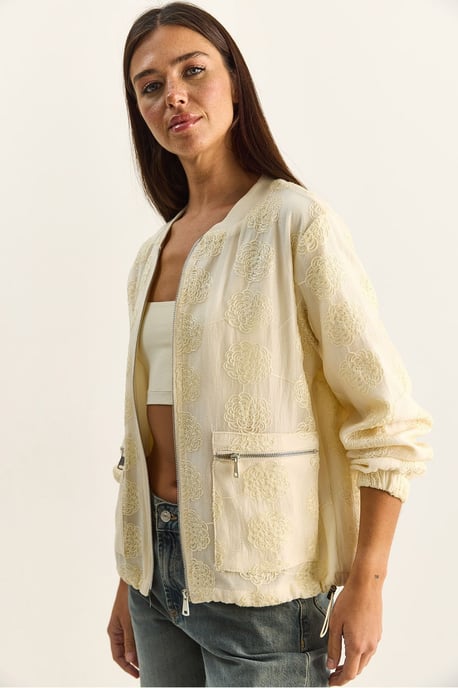 Blumengestickte Bomberjacke - Image 6