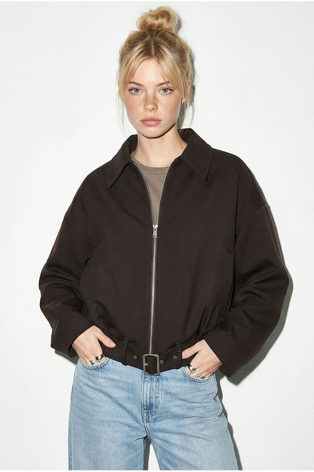 Gürtel-Übergroße Bomberjacke - Image 4