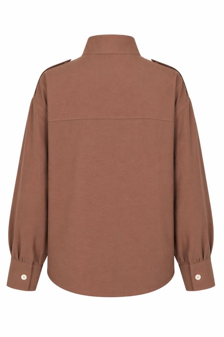 Mandarinkragen Button-Up Freizeithemden - Image 4