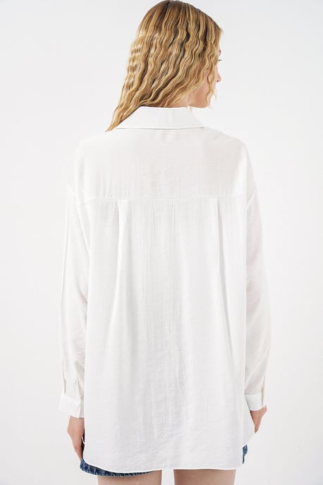 Oversized Langarm-Hemd mit Knopfleiste - Image 6