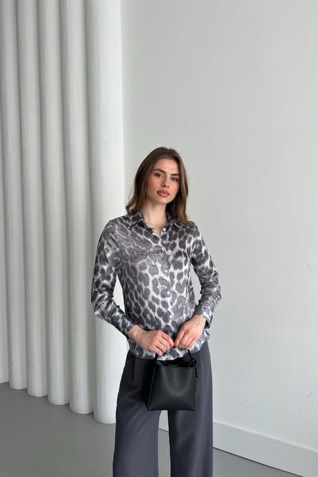 Leopardenmuster Knopf-Down Hemd - Image 4