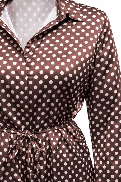 Hemd mit Polka-Dot-Muster und Knopfdetail - Image 2