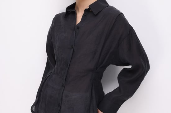 Tailliertes strukturiertes Button-Up-Shirt - Image 3