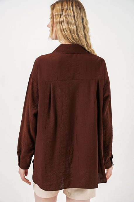 Oversized Langarm-Hemd mit Knopfleiste - Image 5