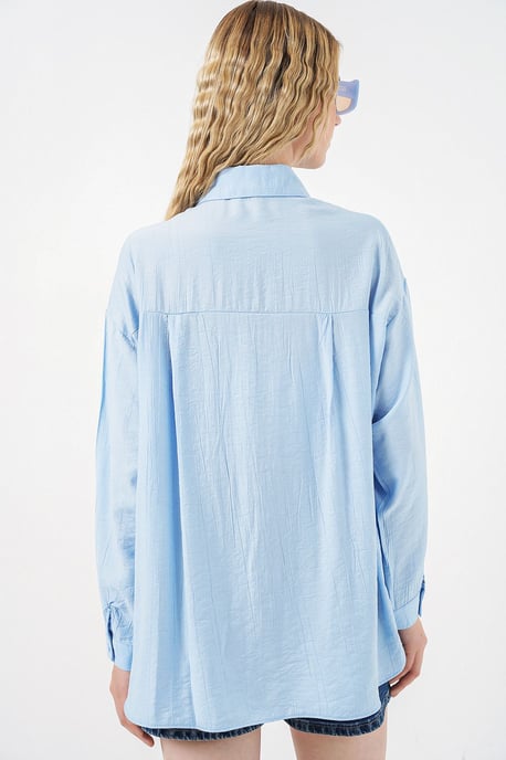 Oversized Langarm-Hemd mit Knopfleiste - Image 6