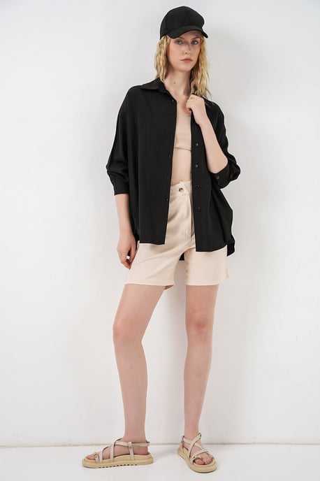 Oversized Langarm-Hemd mit Knopfleiste - Image 2